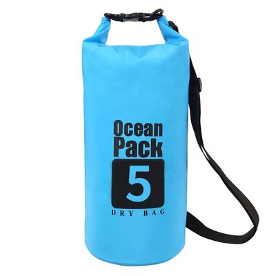 Αδιάβροχη ξηρή τσάντα εξωτερικού χώρου 500D PVC με χωρητικότητα 5L 10L 15L