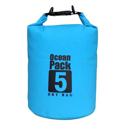 Προσαρμοσμένη 5L PVC αδιάβροχη ξηρή τσάντα για κολύμβηση με βαρκάδα σερφ